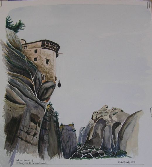 Varlaam Klosteret i Meteora, Grækenland  2010  29cm x 32cm
