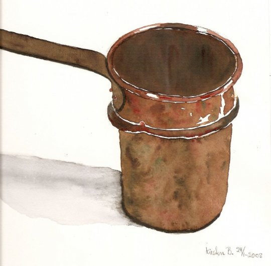 Kobberkasserolle 25cm x 24cm (2008)