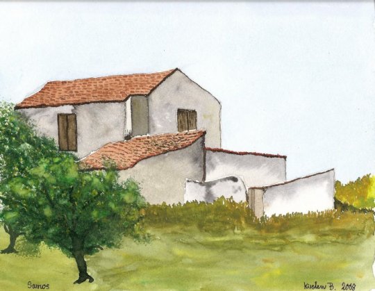 Samos  27cm x 28cm  (2008)
