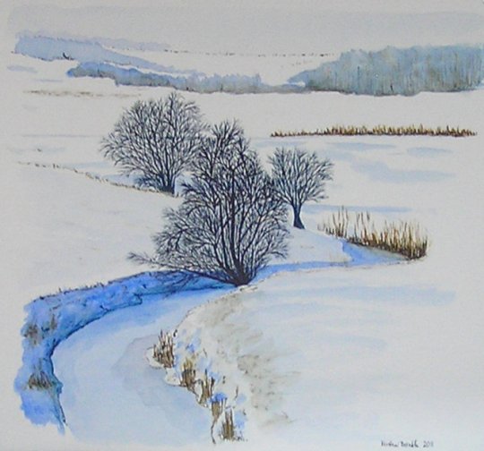 Vinterlandskab  2011  29cm x 27cm