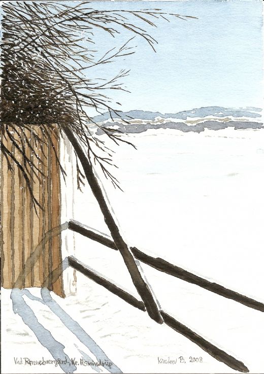 Ved Rønnebærgård i Nr. Asmindrup  2008  17cm x 24cm