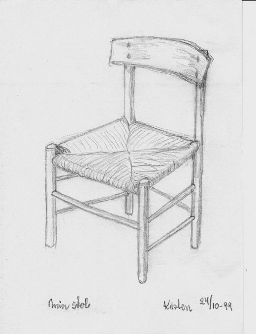 Min stol - 1999  11cm x 14cm