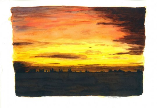Aftenstemning II  2012  34cm x 23cm