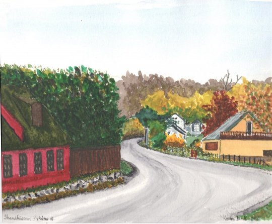 Strandhusene, Nykøbing Sj. 2016  25cm x 20cm